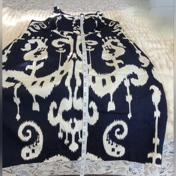 Taylor Navy and White Mini Dress - Picture 4 of 7